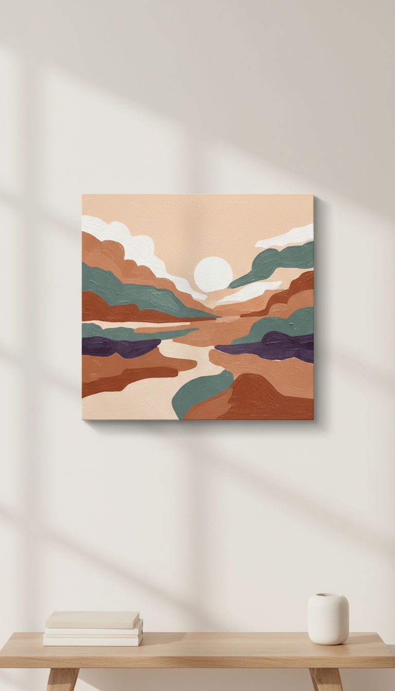 Canvas Print With Gallery Texture