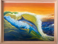 Ibiza Sunset | Textured Dolphin Painting & Cinematic Coastal Art