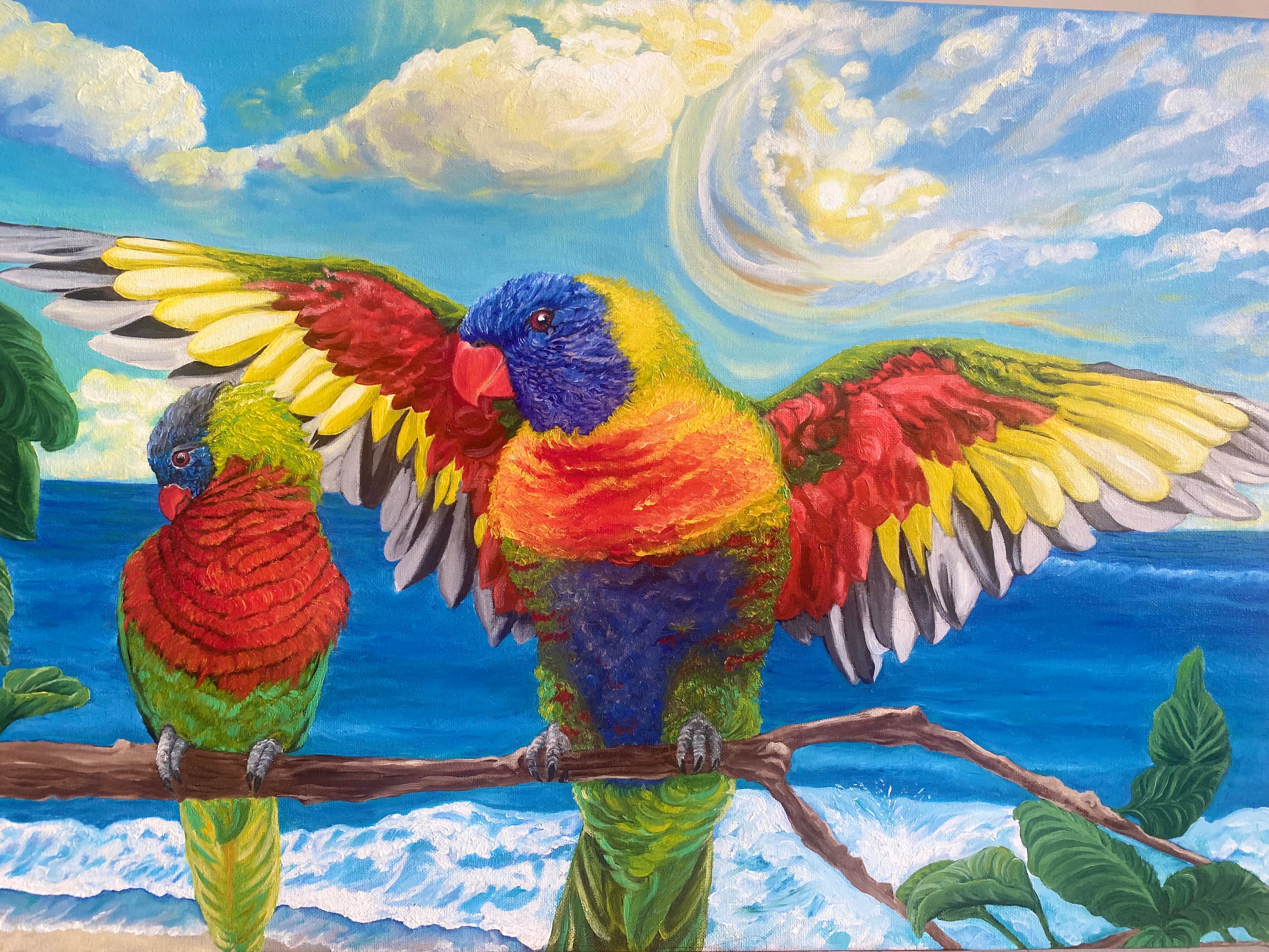 Rainbow Lorikeets: Shelter After the Storm