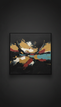 Abstract Oil Painting on Linen